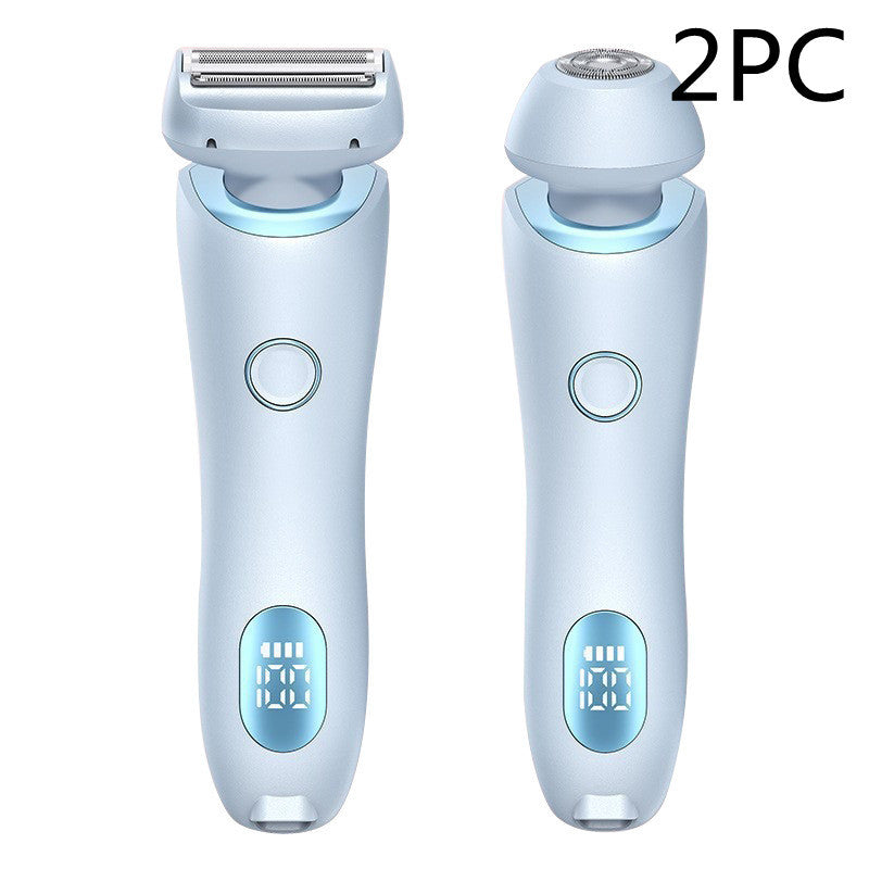2-in-1 Rechargeable Epilator & Hair Removal Trimmer – Face, Body, Bikini, Legs & Underarms - Dazzling Beauty Solution