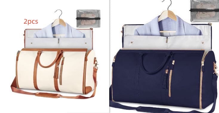 Women’s Large Capacity Travel Duffle Bag – Waterproof Foldable Suit Tote - Dazzling Beauty Solution