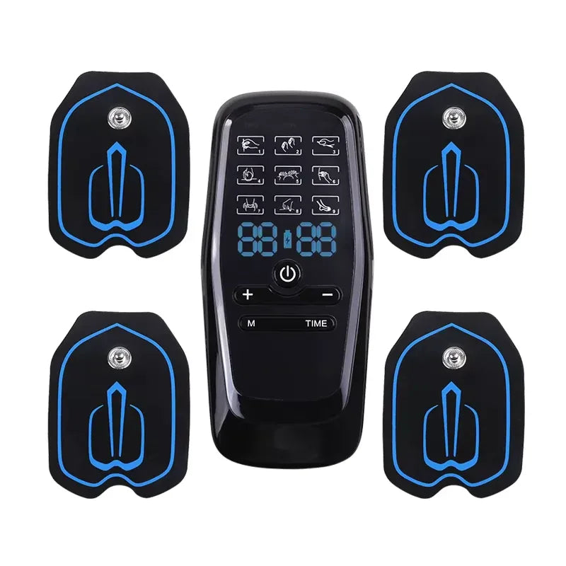 TENS Electric Muscle Stimulator – 6 Modes, 19 Intensity Levels for Pain Relief with Hydrogel Pads & USB Rechargeable - Dazzling Beauty Solution
