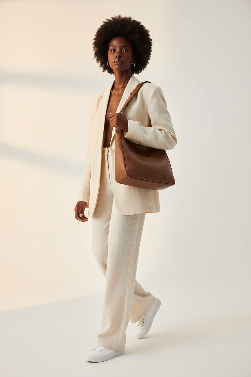 Black Woman with Actual Tote Bag