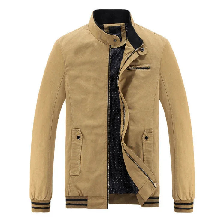 Men's Oversized Cotton Windbreaker Jacket - Dazzling Beauty Solution