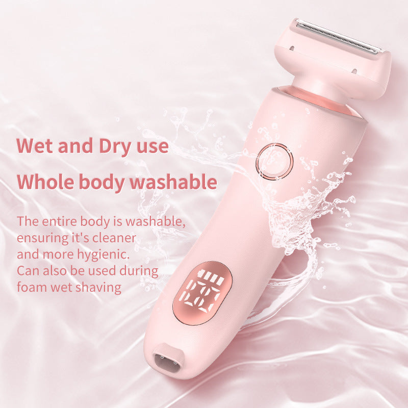 2-in-1 Rechargeable Epilator & Hair Removal Trimmer – Face, Body, Bikini, Legs & Underarms - Dazzling Beauty Solution