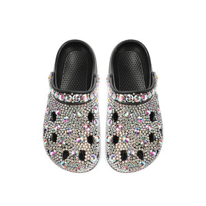 Platform Rhinestone Hole Shoes Casual Sandals - Dazzling Beauty Solution