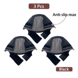 Wig Cap with Grip Band for Keeping Wigs in Place, More Full Cap-Wide Transparent Lace for Lace Front Wigs