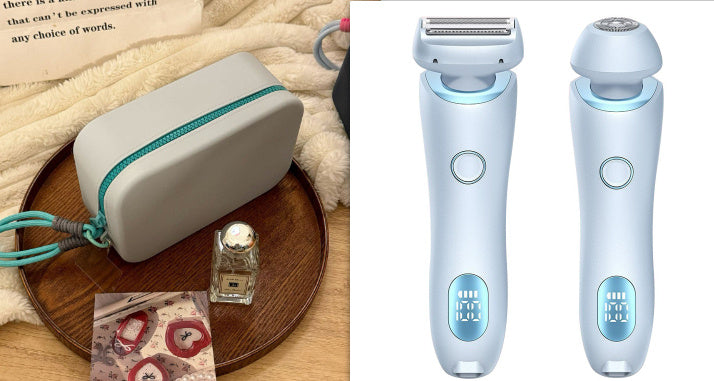 2-in-1 Rechargeable Epilator & Hair Removal Trimmer – Face, Body, Bikini, Legs & Underarms - Dazzling Beauty Solution