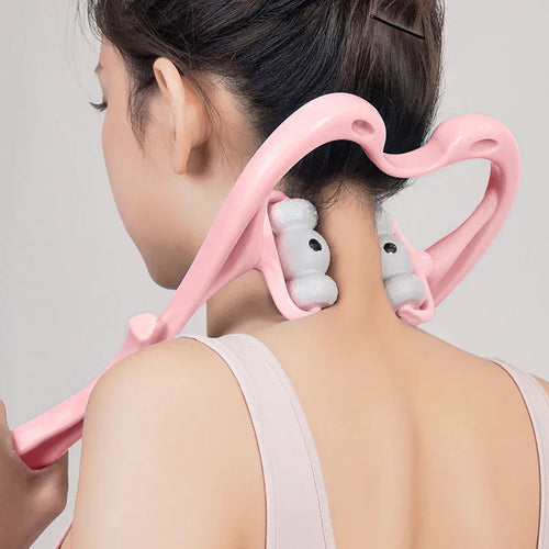 360° Manual Neck Massager with Magnetic Acupressure – Deep Tissue Pain Relief Roller for Neck, Shoulders & More - Dazzling Beauty Solution