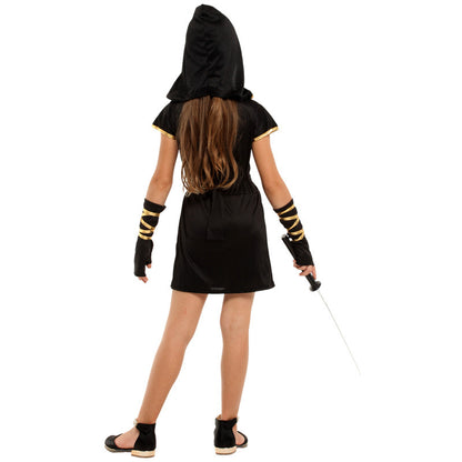 Girls’Ninja Halloween Costume Kids 2-Piece Outfit Set - Dazzling Beauty Solution