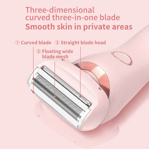 2-in-1 Rechargeable Epilator & Hair Removal Trimmer – Face, Body, Bikini, Legs & Underarms - Dazzling Beauty Solution