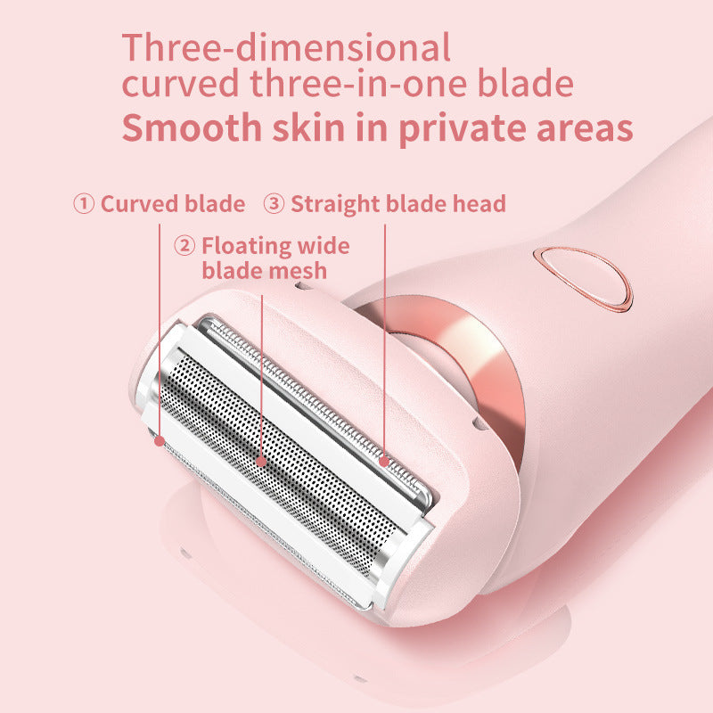 2-in-1 Rechargeable Epilator & Hair Removal Trimmer – Face, Body, Bikini, Legs & Underarms - Dazzling Beauty Solution
