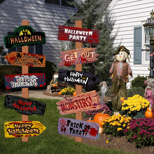 Creative Printing Halloween Paper Signs – Festive Party Props - Dazzling Beauty Solution