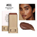 Vegan Serum-Infused Foundation Stick – Hydrating Skin Tint Balm, Anti-Aging, Sensitive-Skin Friendly (6 Shades) - Dazzling Beauty Solution