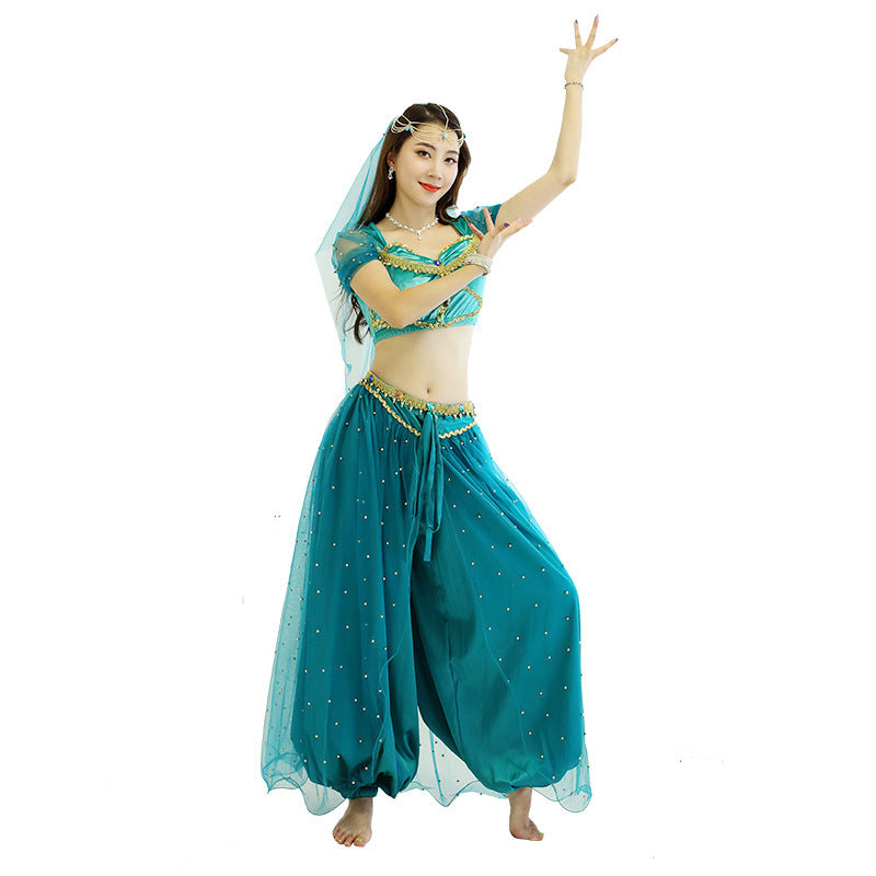 Belly Dance Performance Costume Halloween Costume Set - Dazzling Beauty Solution