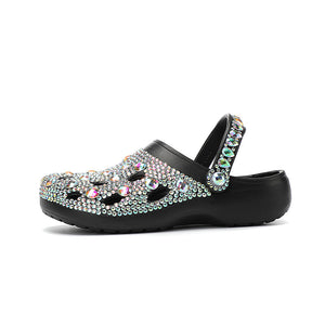 Platform Rhinestone Hole Shoes Casual Sandals - Dazzling Beauty Solution