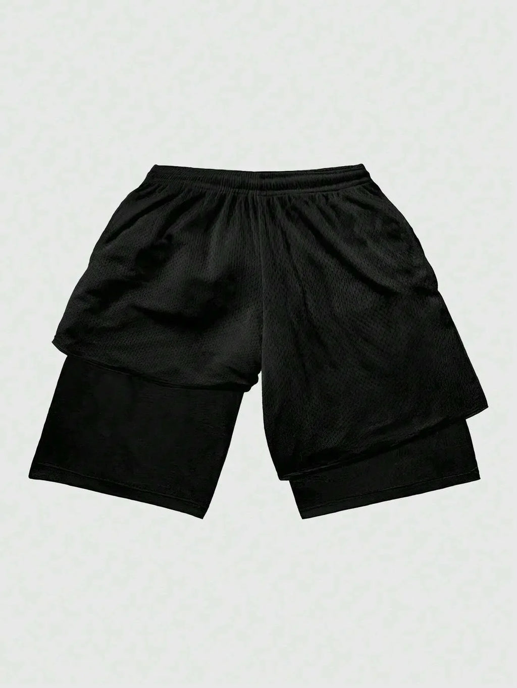 ROMWE MEN Anime Men'S Simple Figure Graphic Drawstring Waist Basketball Shorts, School - Dazzling Beauty Solution
