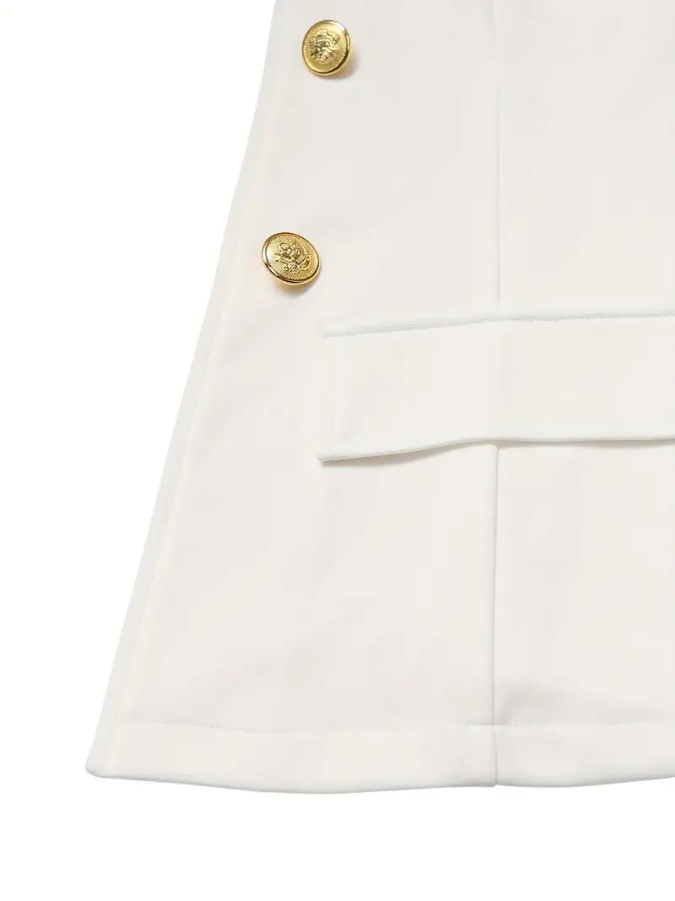 All Season Professional Women's Suit Set, Double Breasted Buttons, Gold Buttons, Essential For The Office, Women's Clothing For Autumn And Winter Seasons - Dazzling Beauty Solution