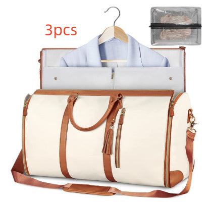 Women’s Large Capacity Travel Duffle Bag – Waterproof Foldable Suit Tote - Dazzling Beauty Solution