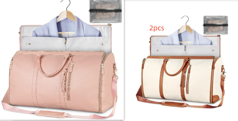Women’s Large Capacity Travel Duffle Bag – Waterproof Foldable Suit Tote - Dazzling Beauty Solution