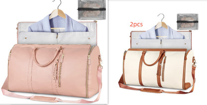 Women’s Large Capacity Travel Duffle Bag – Waterproof Foldable Suit Tote - Dazzling Beauty Solution