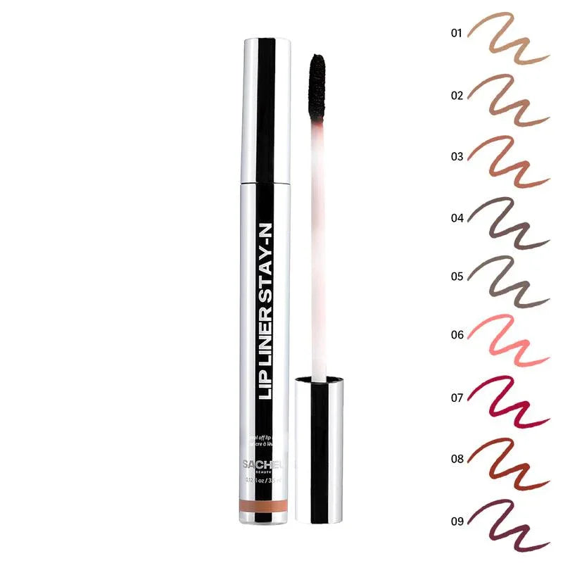 LIP LINER STAY-N - Peel-Off Lip Liner Stain - All Day & Night Lipliner - Dazzling Beauty Solution