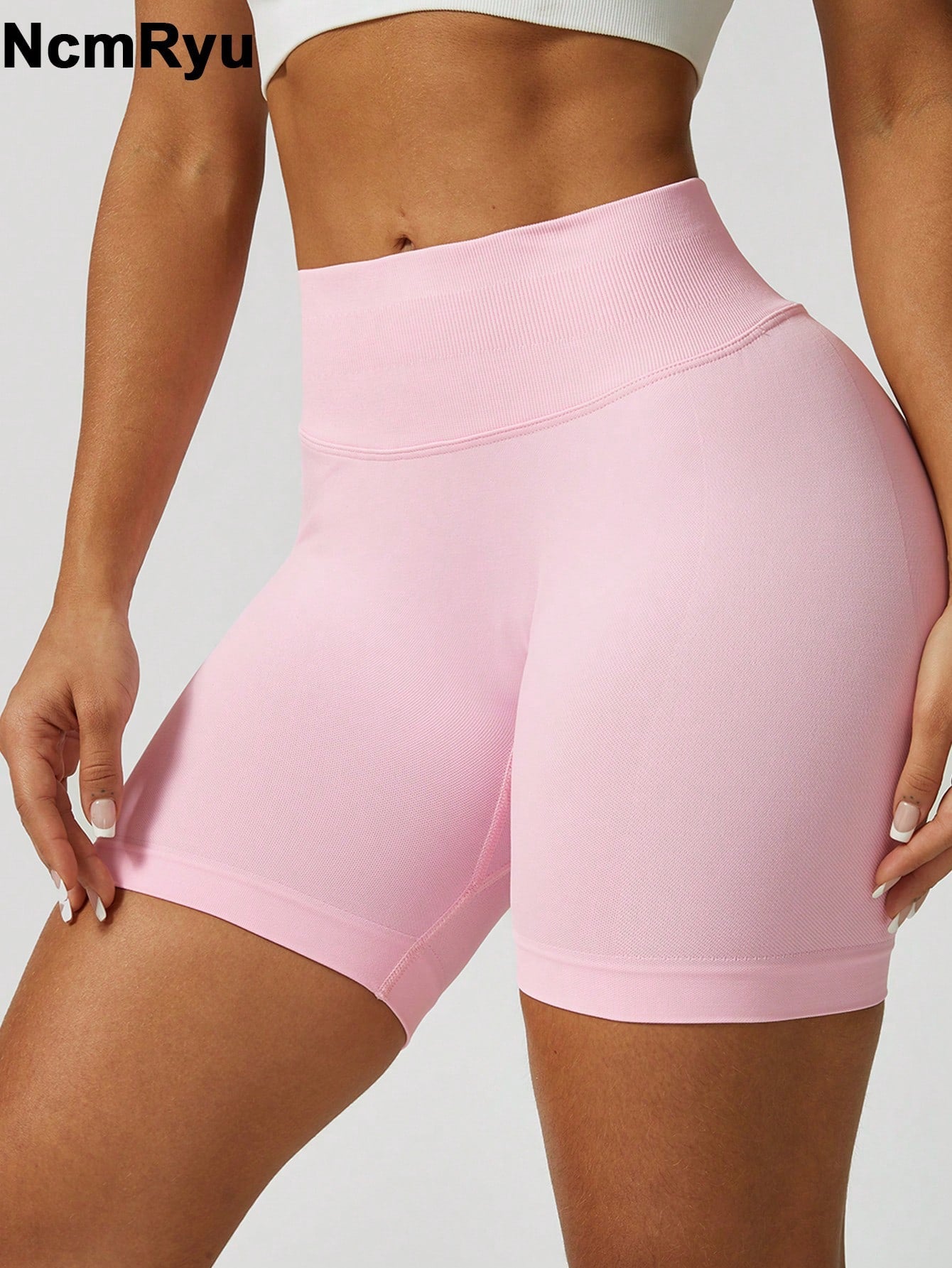 Ncmryu Women'S Seamless Butt Lifting Sports Shorts for Gym Workout