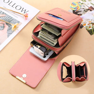 Touch Screen Mobile Phone Bag Small Crossbody Shouder Bags Women Long Wallet - Dazzling Beauty Solution