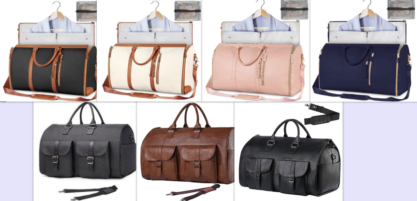 Women’s Large Capacity Travel Duffle Bag – Waterproof Foldable Suit Tote - Dazzling Beauty Solution