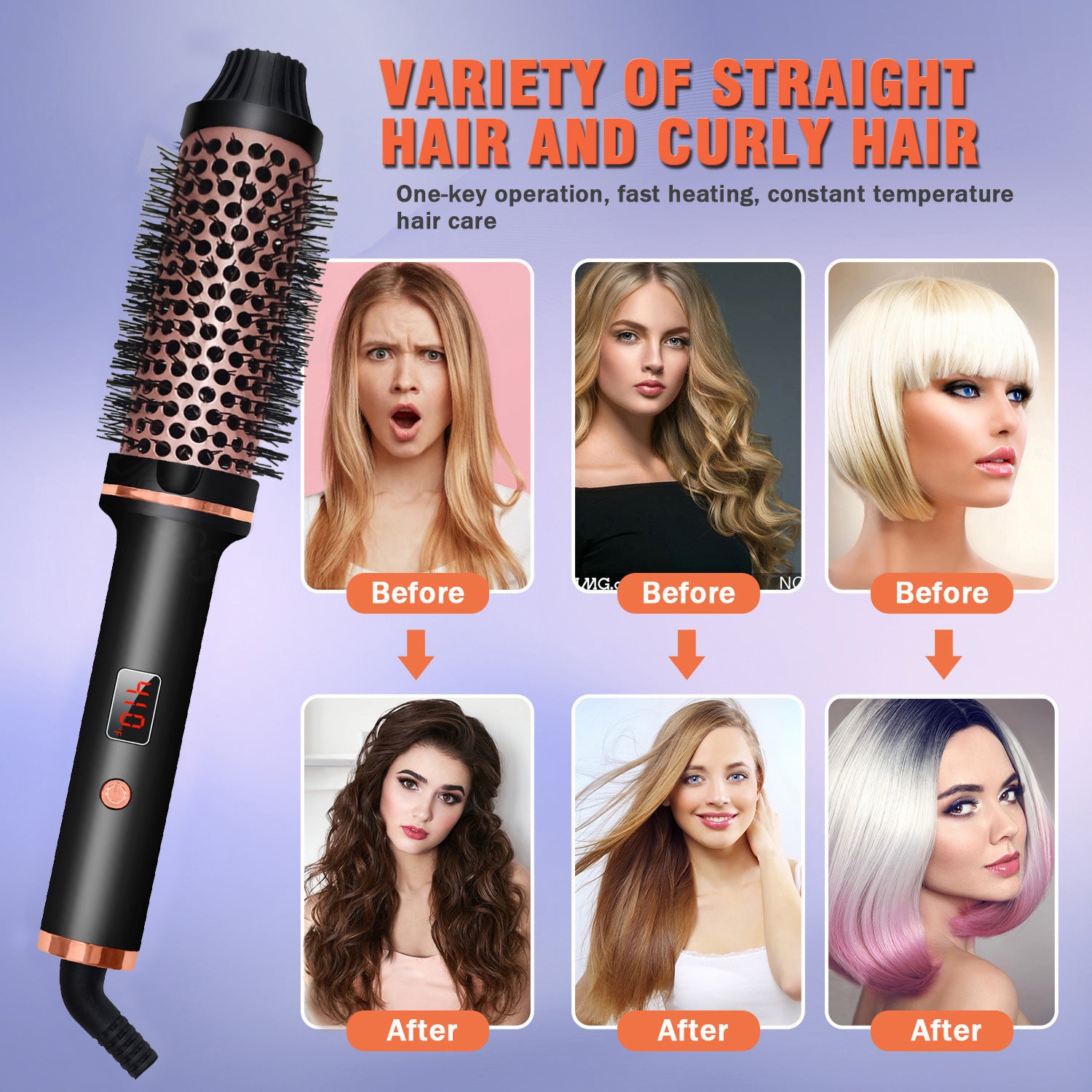 Hair Curler Straight Comb Multifunctional Household Portable - Dazzling Beauty Solution