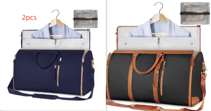 Women’s Large Capacity Travel Duffle Bag – Waterproof Foldable Suit Tote - Dazzling Beauty Solution