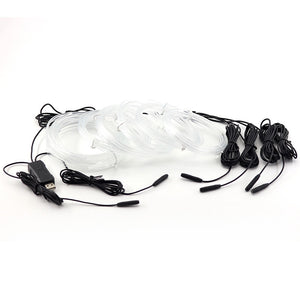Colorful USB Car Interior Fiber Optic Ambient Light Strip - Dazzling Beauty Solution