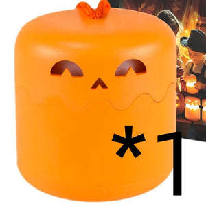 Halloween Pumpkin Foldable Night Lamp – Portable Small LED Light - Dazzling Beauty Solution
