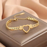 Personalized Love Chain Necklace Bracelet For Women Fashion Titanium Steel Non-fading Clavicle Chain Jewelry - Dazzling Beauty Solution