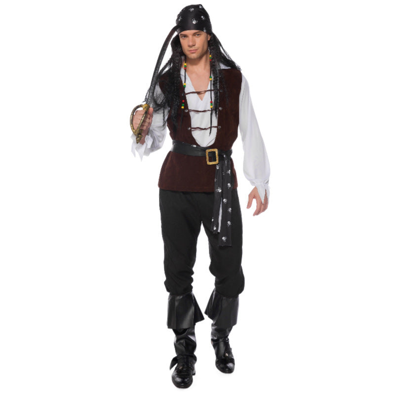 Men's Cosplay Clothes Halloween Pirates Of The Caribbean Clothing - Dazzling Beauty Solution