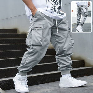 Men’s Winter Multi-Pocket Cargo Pants – Casual Hip-Hop Drawstring Streetwear Trousers - Dazzling Beauty Solution