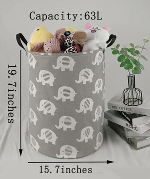 Kids Hamper Storage Bins Organizer Toy Box Laundry Basket Large Canvas Collapsible Chest for Home/Dorm/Kitchen/Pet/Office/Closet/Shelf/Gift Baskets