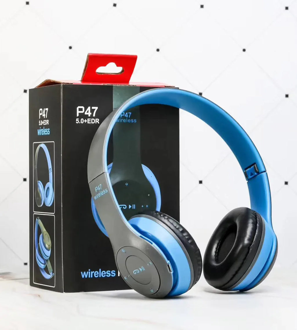 Wireless Bluetooth 5.0 Foldable Stereo Headphones with Mic – Kids & Girls Gift, TV & Gaming Compatible - Dazzling Beauty Solution