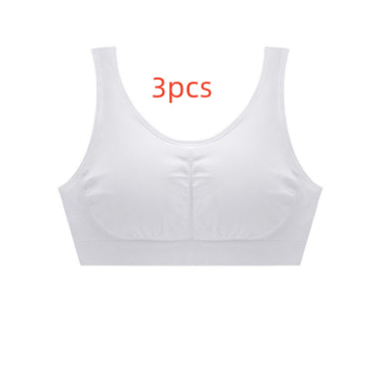 Large Size Seamless Vest Bra – Solid Color Lightweight Support - Dazzling Beauty Solution