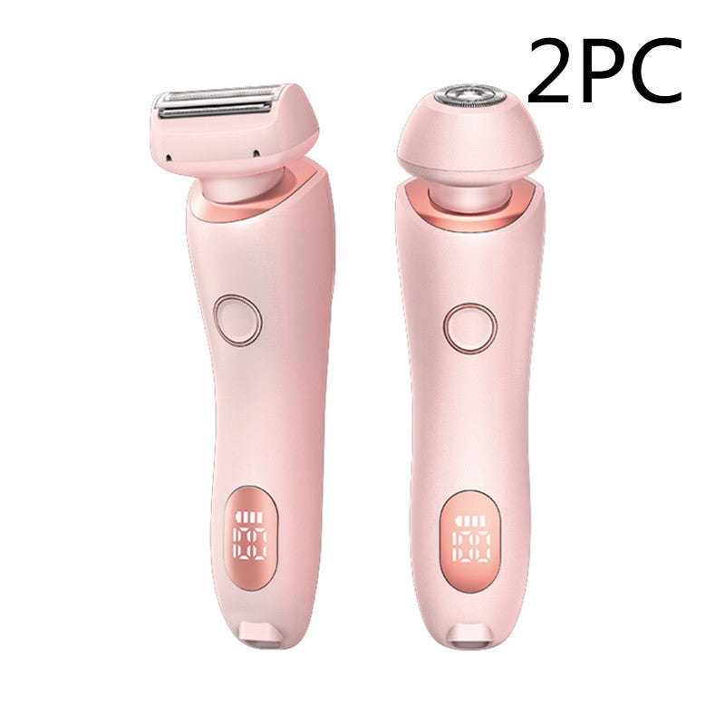 2-in-1 Rechargeable Epilator & Hair Removal Trimmer – Face, Body, Bikini, Legs & Underarms - Dazzling Beauty Solution