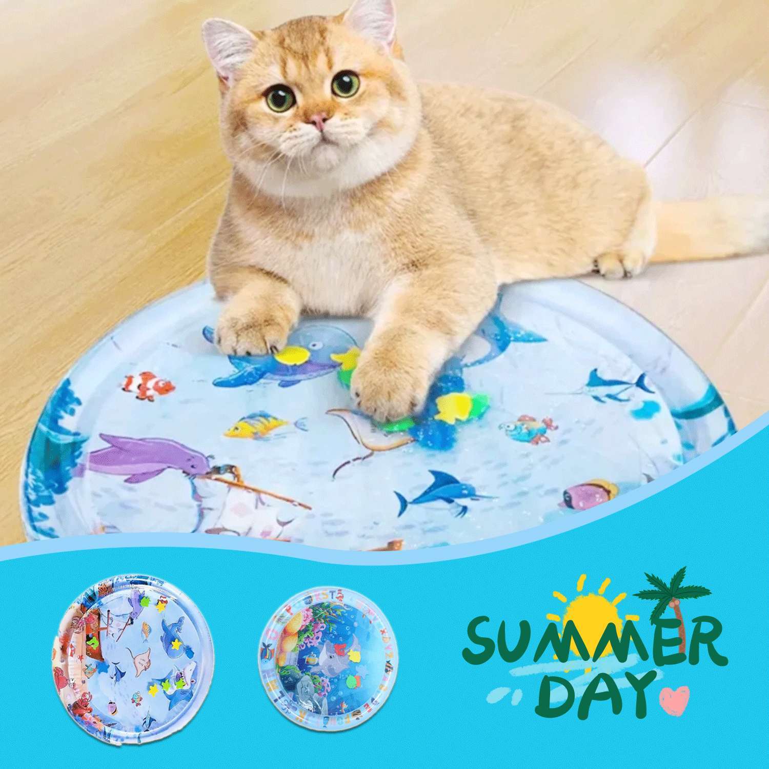 Summer Cooling Pet Water Bed Cushion Ice Pad Dog Sleeping Square Mat For Puppy Dogs Cats Pet Kennel Cool Cold - Dazzling Beauty Solution
