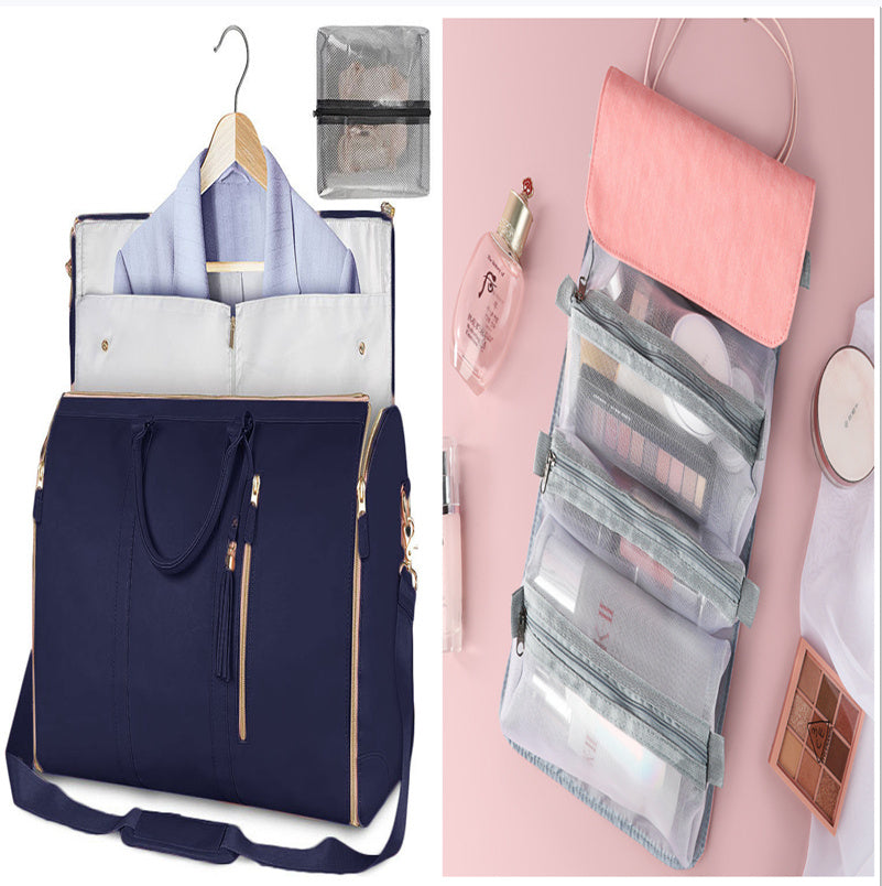 Women’s Large Capacity Travel Duffle Bag – Waterproof Foldable Suit Tote - Dazzling Beauty Solution