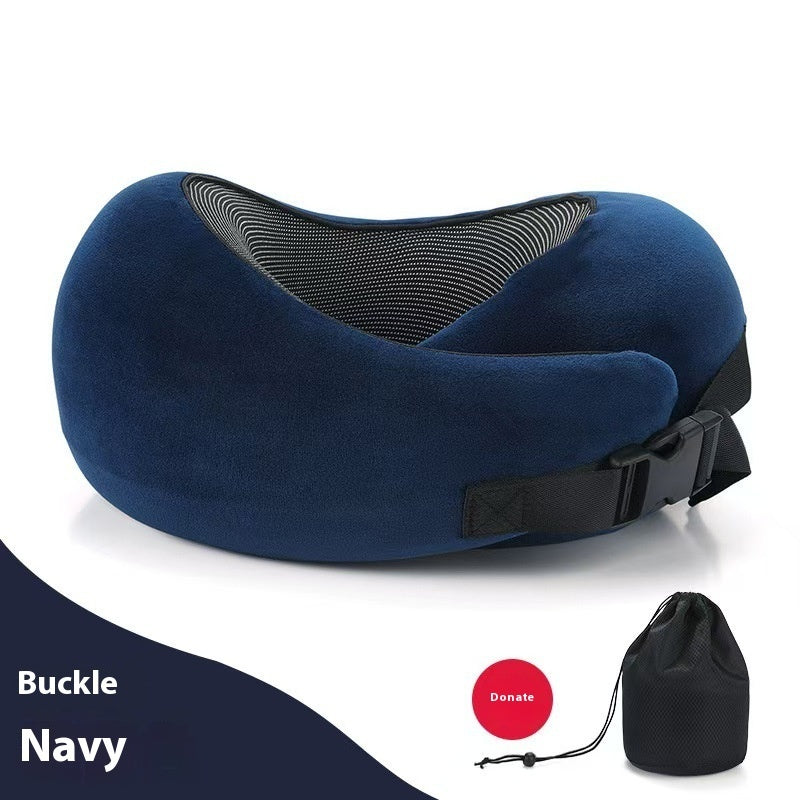 Snail U-Shaped Memory Foam Travel Pillow – 360° Neck Support - Dazzling Beauty Solution