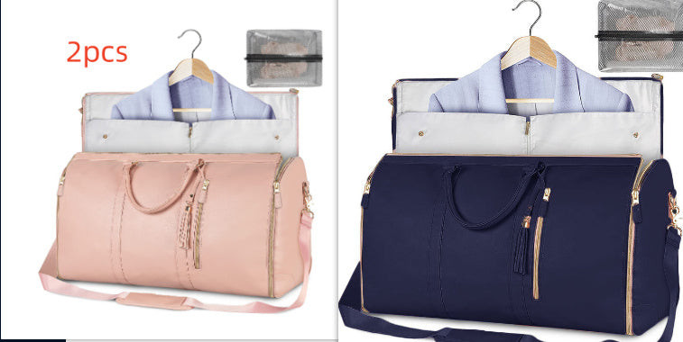 Women’s Large Capacity Travel Duffle Bag – Waterproof Foldable Suit Tote - Dazzling Beauty Solution