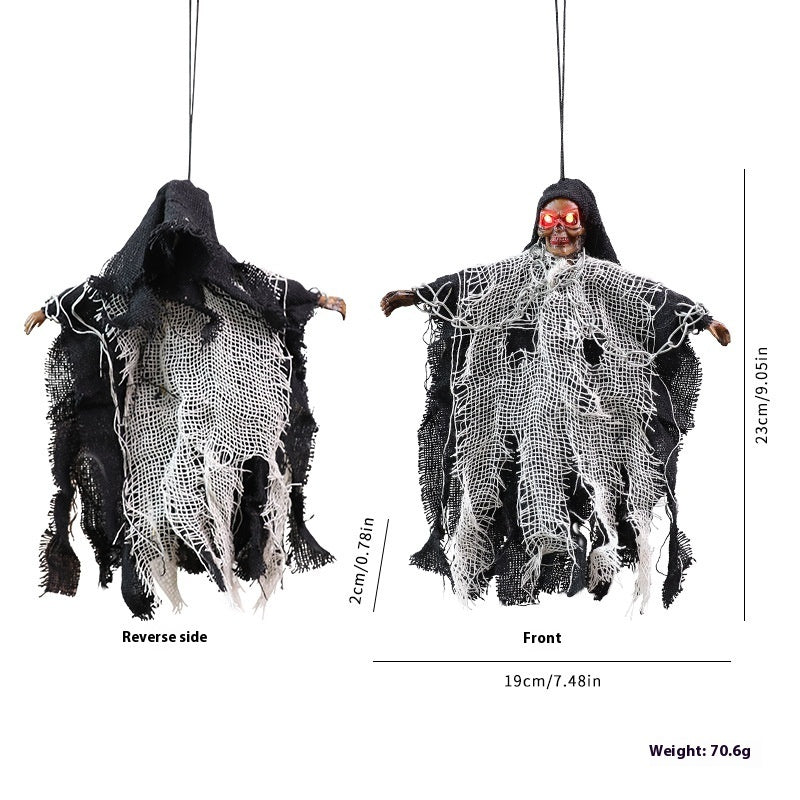 Halloween Hanging Ghost Iron Chain Glowing Skull Decorative Ornaments - Dazzling Beauty Solution