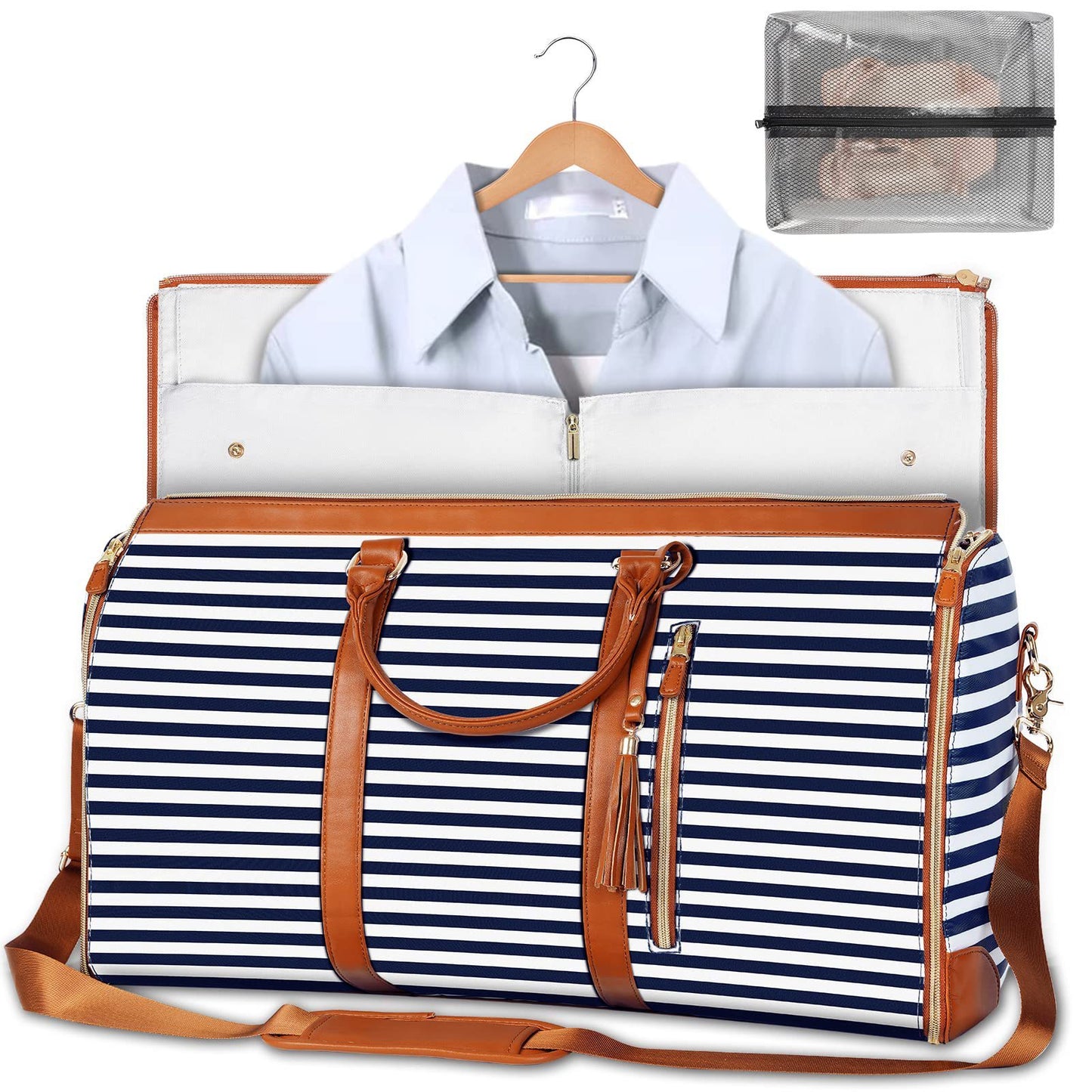 Women’s Large Capacity Travel Duffle Bag – Waterproof Foldable Suit Tote - Dazzling Beauty Solution
