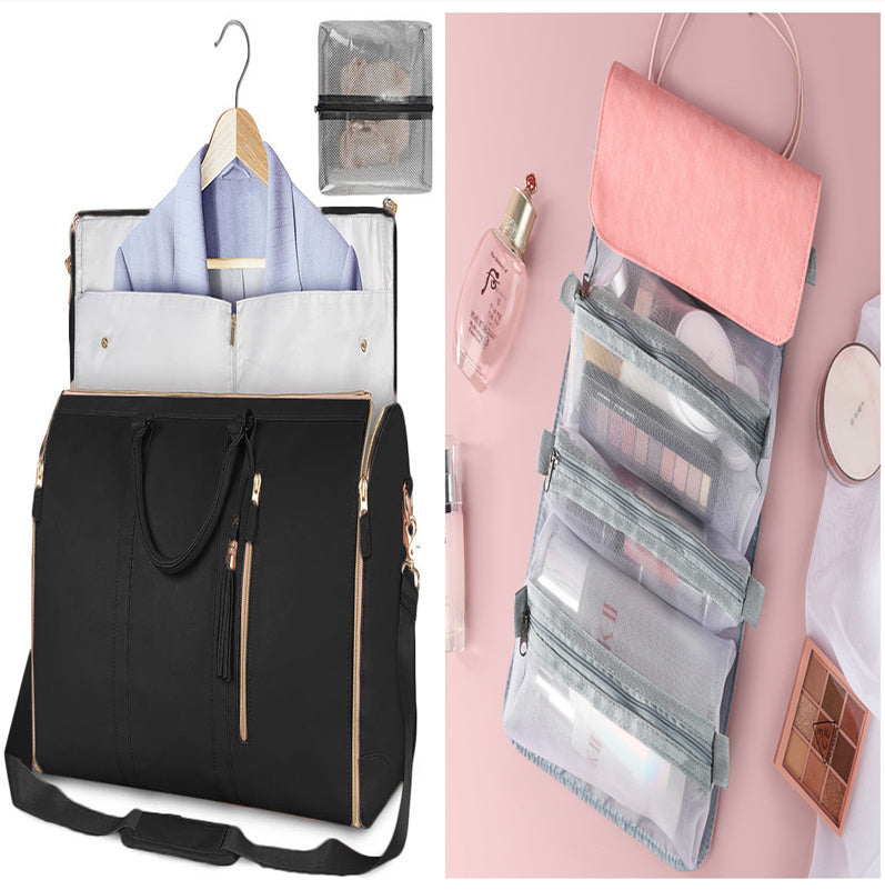 Women’s Large Capacity Travel Duffle Bag – Waterproof Foldable Suit Tote - Dazzling Beauty Solution