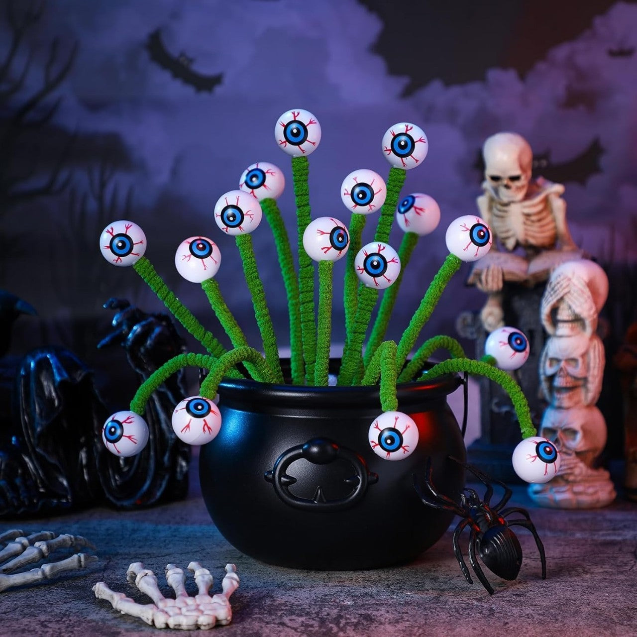 Halloween Three-dimensional Eye Beads Twig Cutting Bouquet Creative Funny Decoration - Dazzling Beauty Solution