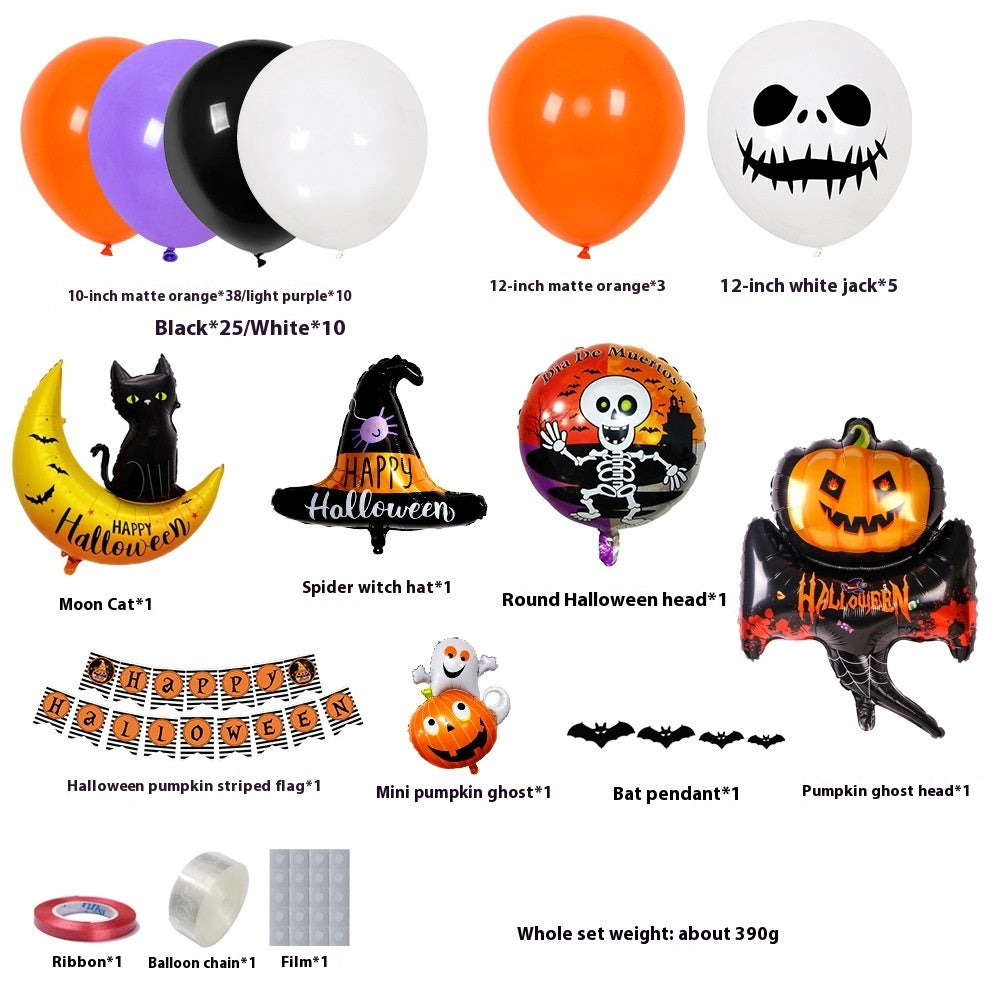 Halloween Hanging Flag Balloon Set Party Decoration Supplies - Dazzling Beauty Solution