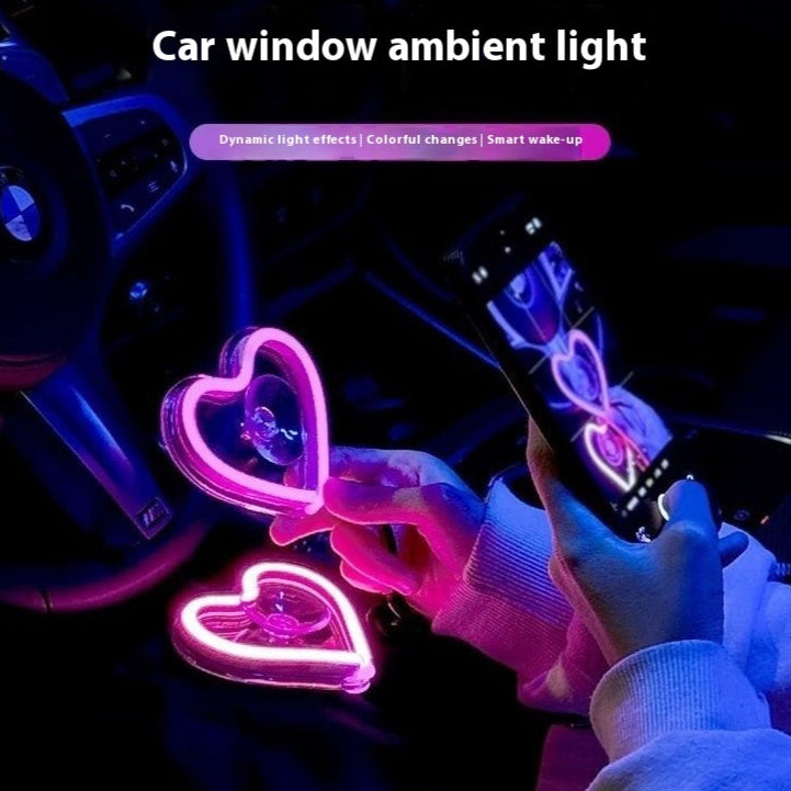 Car Love Light – LED Mood Lamp with Batteries (7 Colors) - Dazzling Beauty Solution