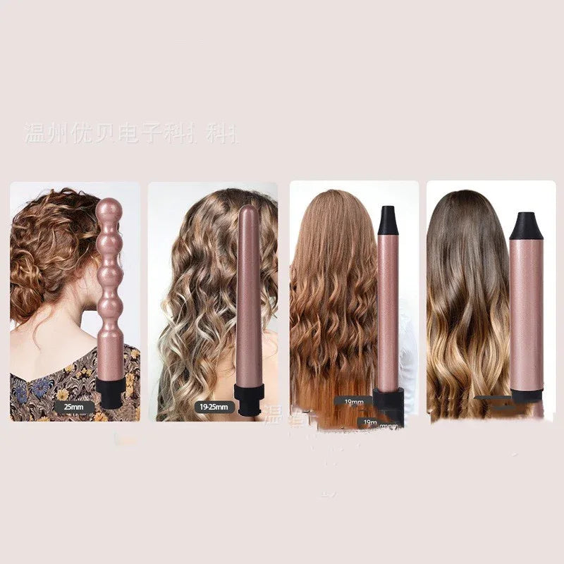 3-in-1 Black Wave Hair Curler – Multifunction Styling Tool - Dazzling Beauty Solution