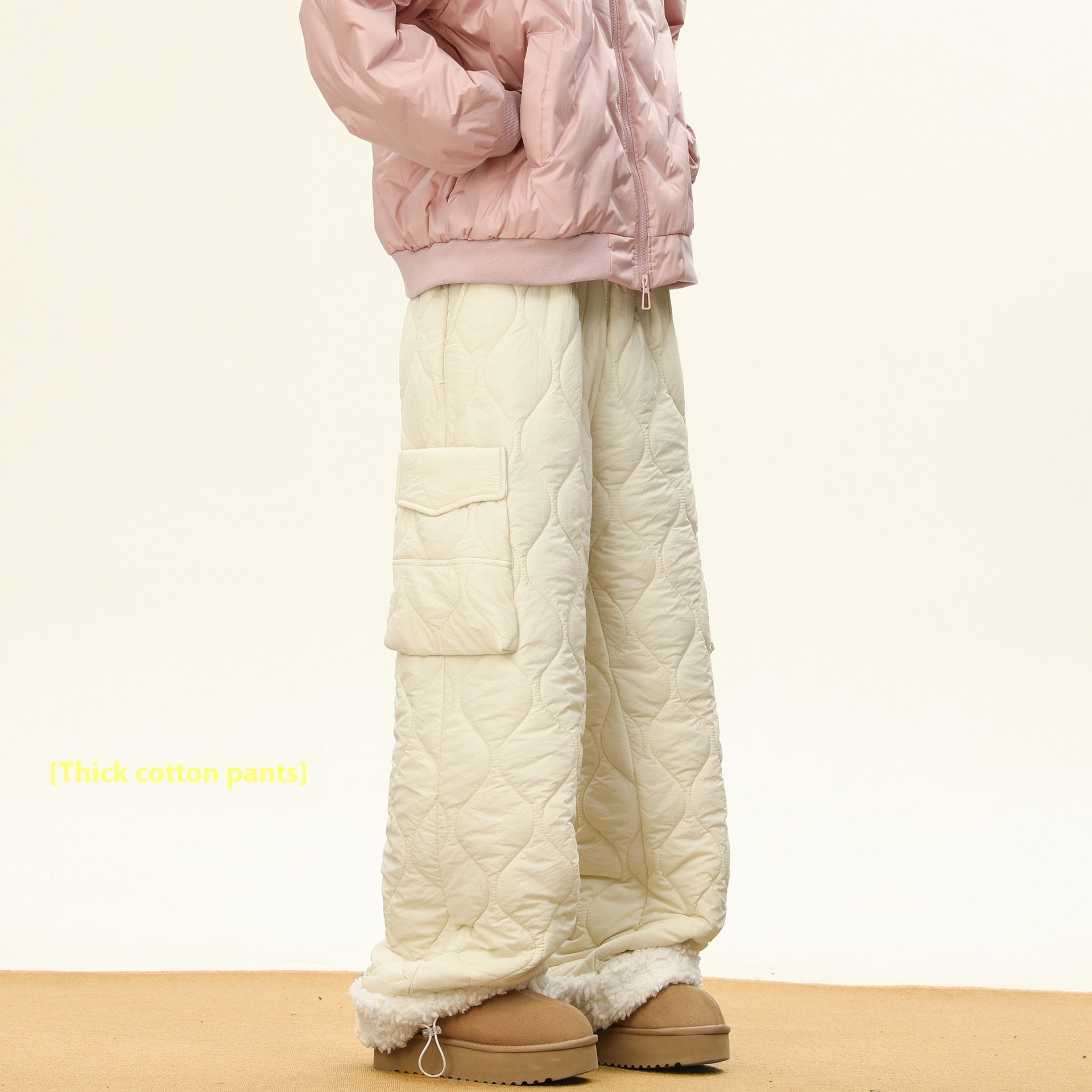 Men’s Winter Cotton Straight Pants - Dazzling Beauty Solution