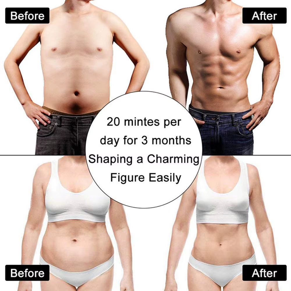 ABS Stimulator Abdominal Muscle Rechargeable EMS Electrostimulator Trainer Muscle Toner Toning Workout for Men Women